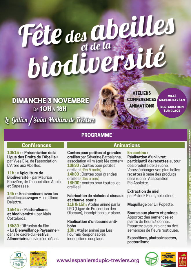 FÊTE DES ABEILLES ET DE LA BIODIVERSITÉ