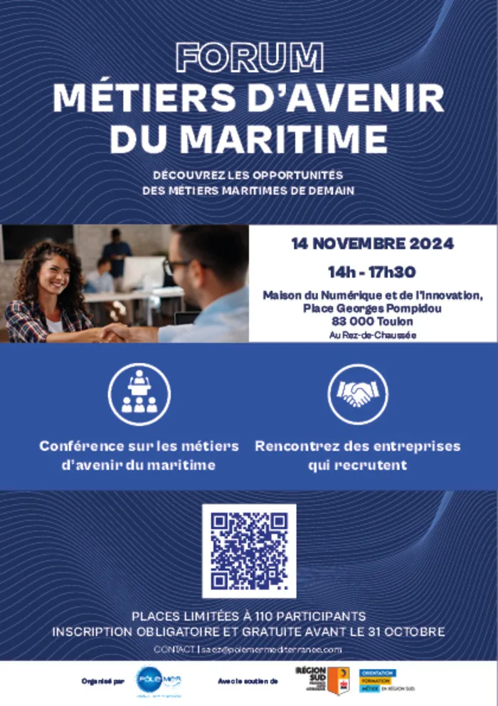 FORUM MÉTIERS D’AVENIR DU MARITIMEDU MARITIME TOULON Toulon