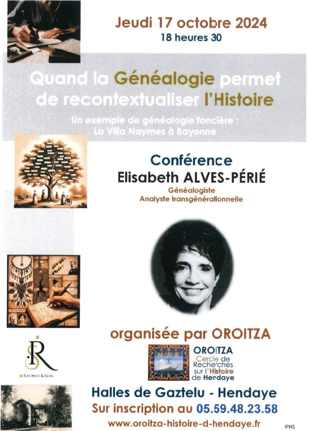 Conférence Quand la généalogie permet de recontextualiser l'histoire