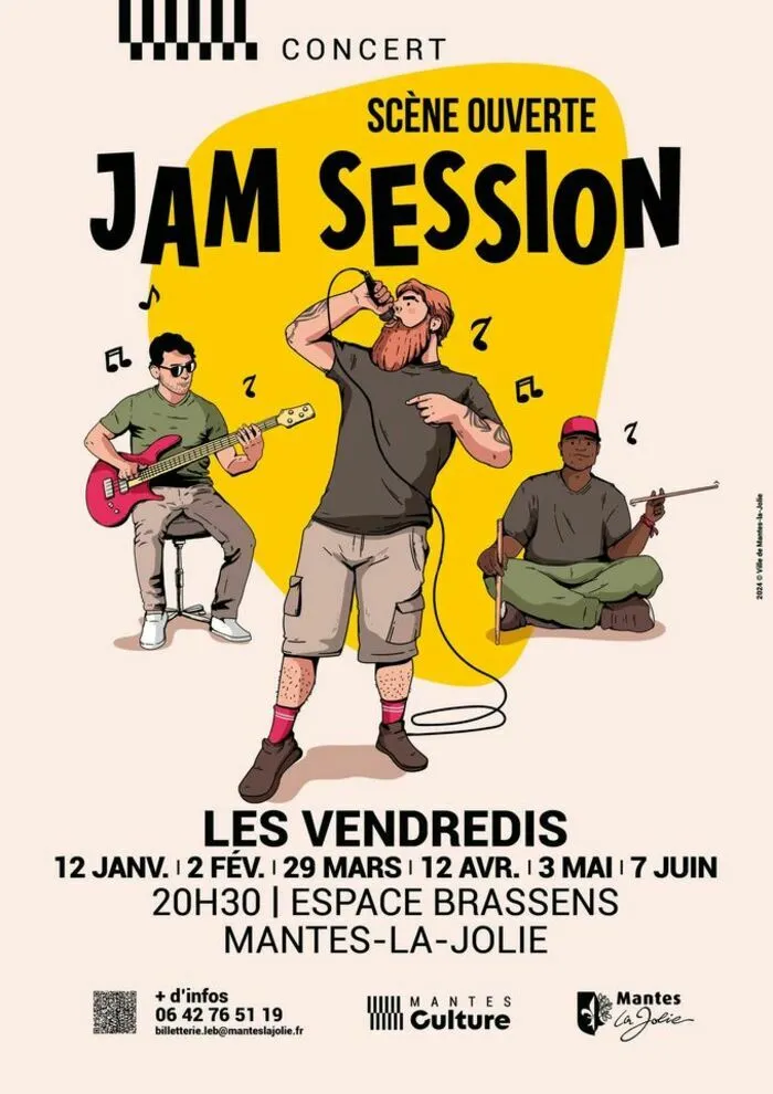 Jam Session - Scène musicale Espace Brassens Mantes-la-Jolie