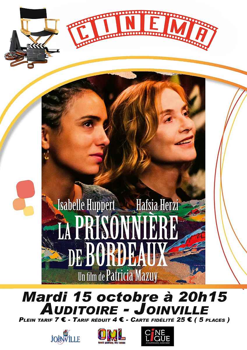 SÉANCE DE CINÉMA A L'AUDITOIRE DE JOINVILLE "LA PRISONNIÈRE DE BORDEAUX"