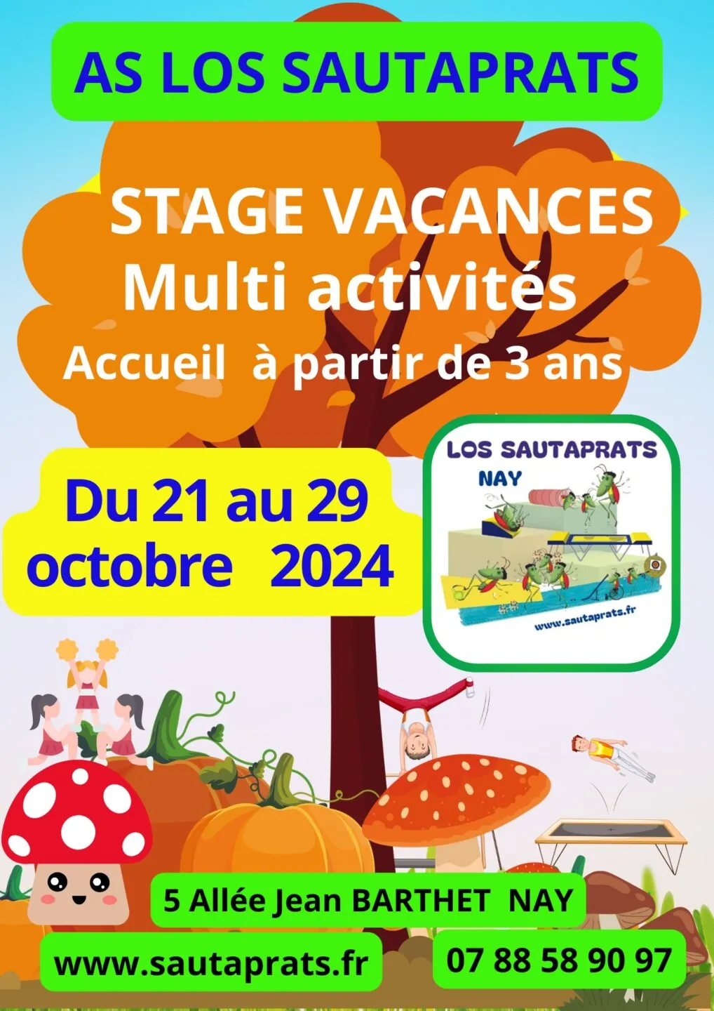 Journée stage vacances