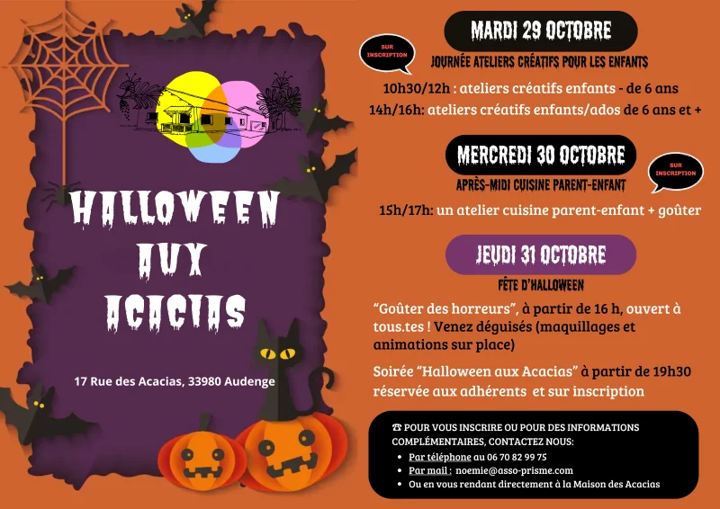 La Maison des Acacias Halloween aux acacias