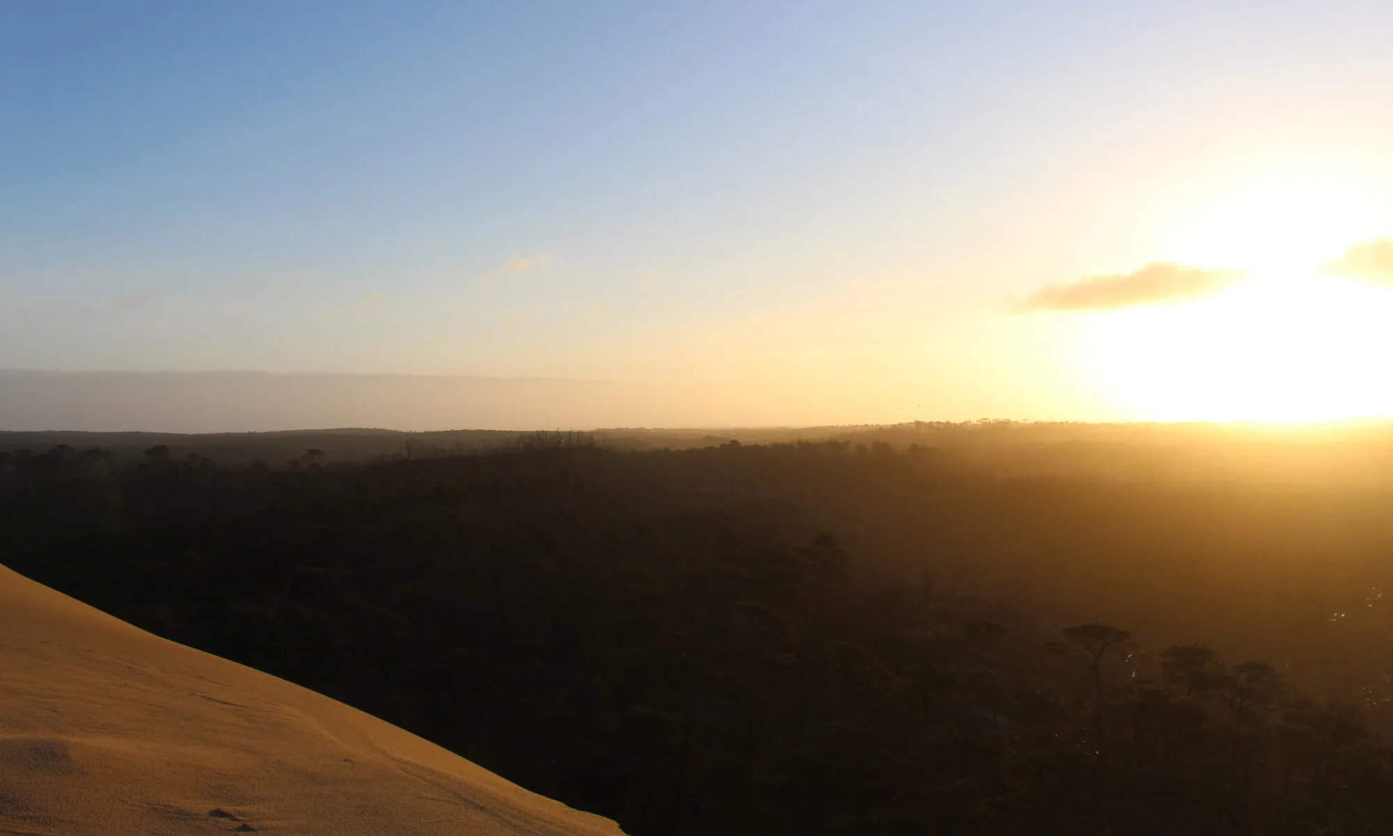 Randonnée sur la Dune du Pilat au lever du soleil