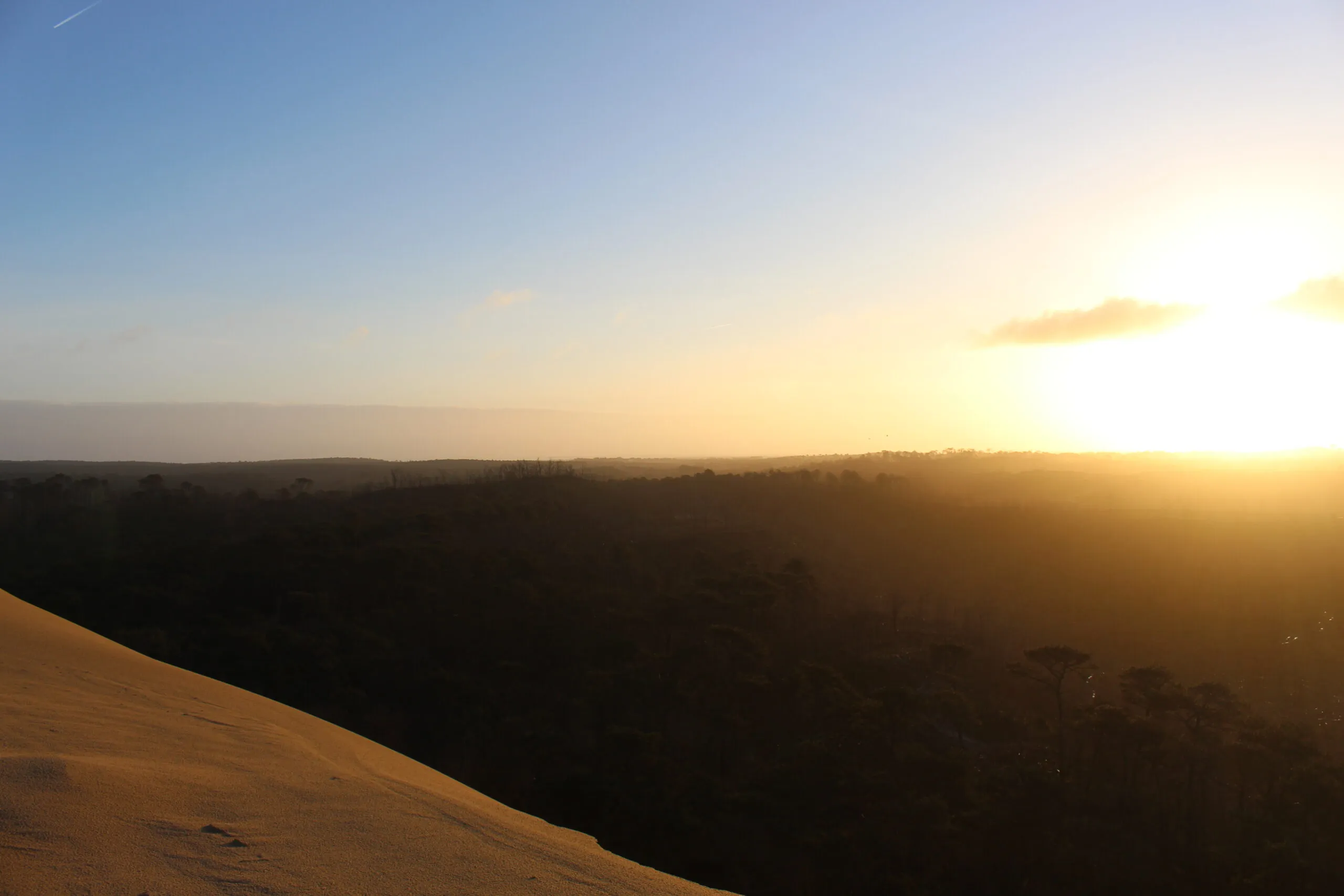 Randonnée sur la Dune du Pilat au lever du soleil