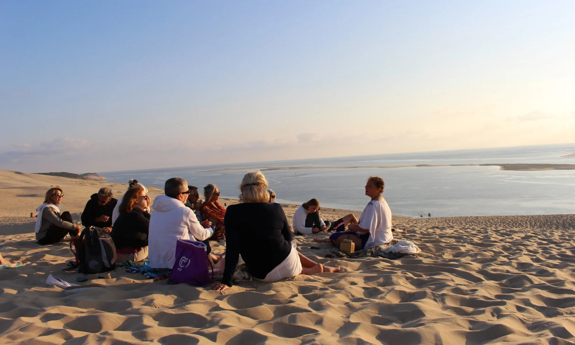 Balade commentée de la Dune du Pilat au coucher du soleil