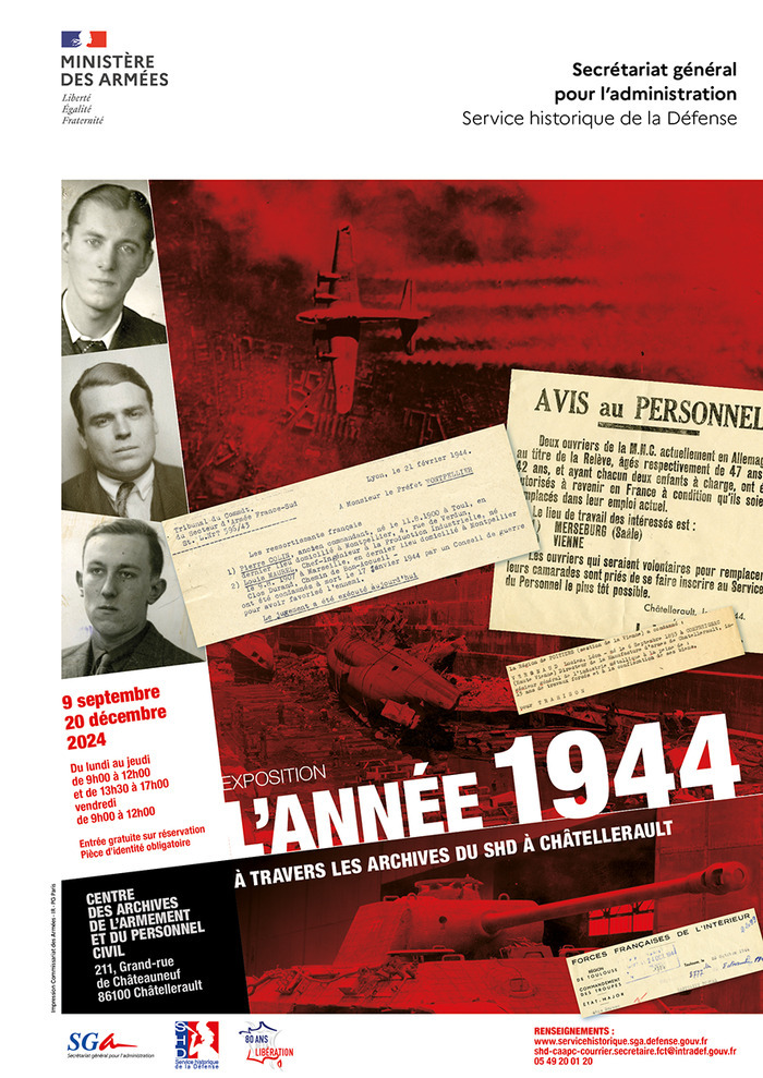 L'année 1944 à travers les archives du Service historique de la Défense à Châtellerault