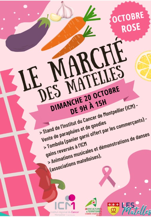 LE MARCHÉ DES MATELLES "OCTOBRE ROSE"