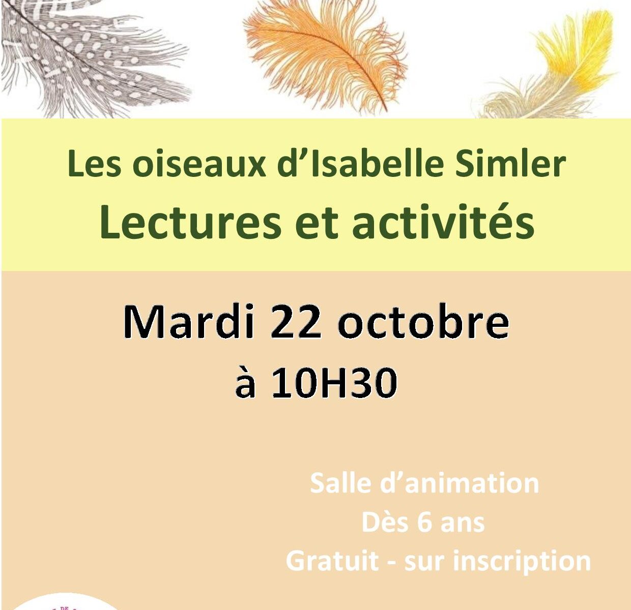 Lecture et atelier "Les oiseaux d'Isabelle Simier"