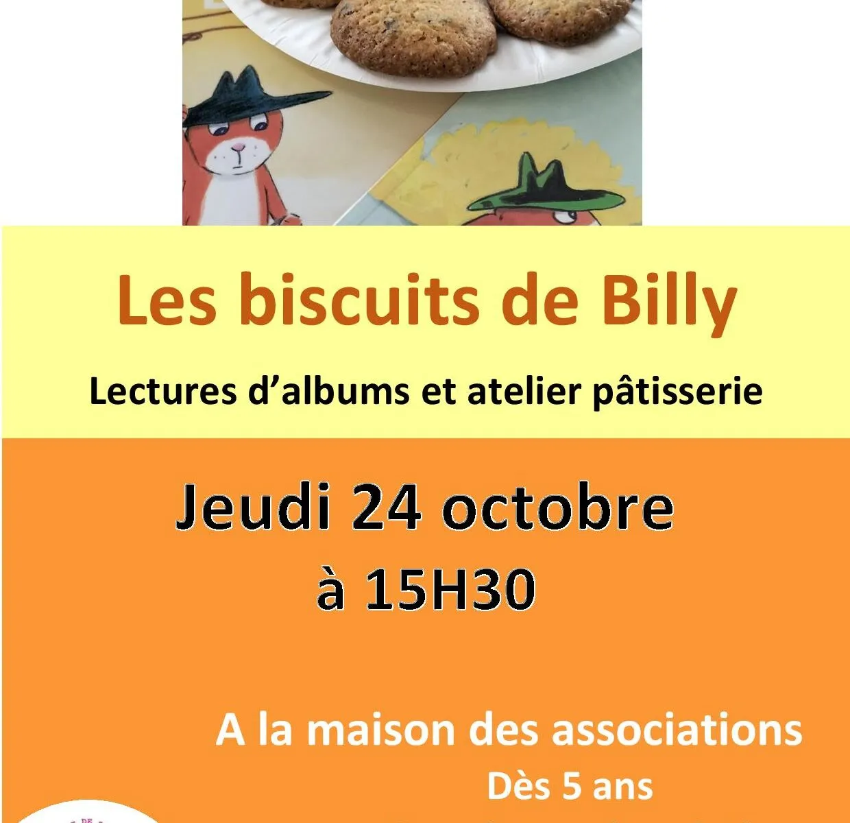 Lectures et activité pâtisserie "Les biscuits de Billy"