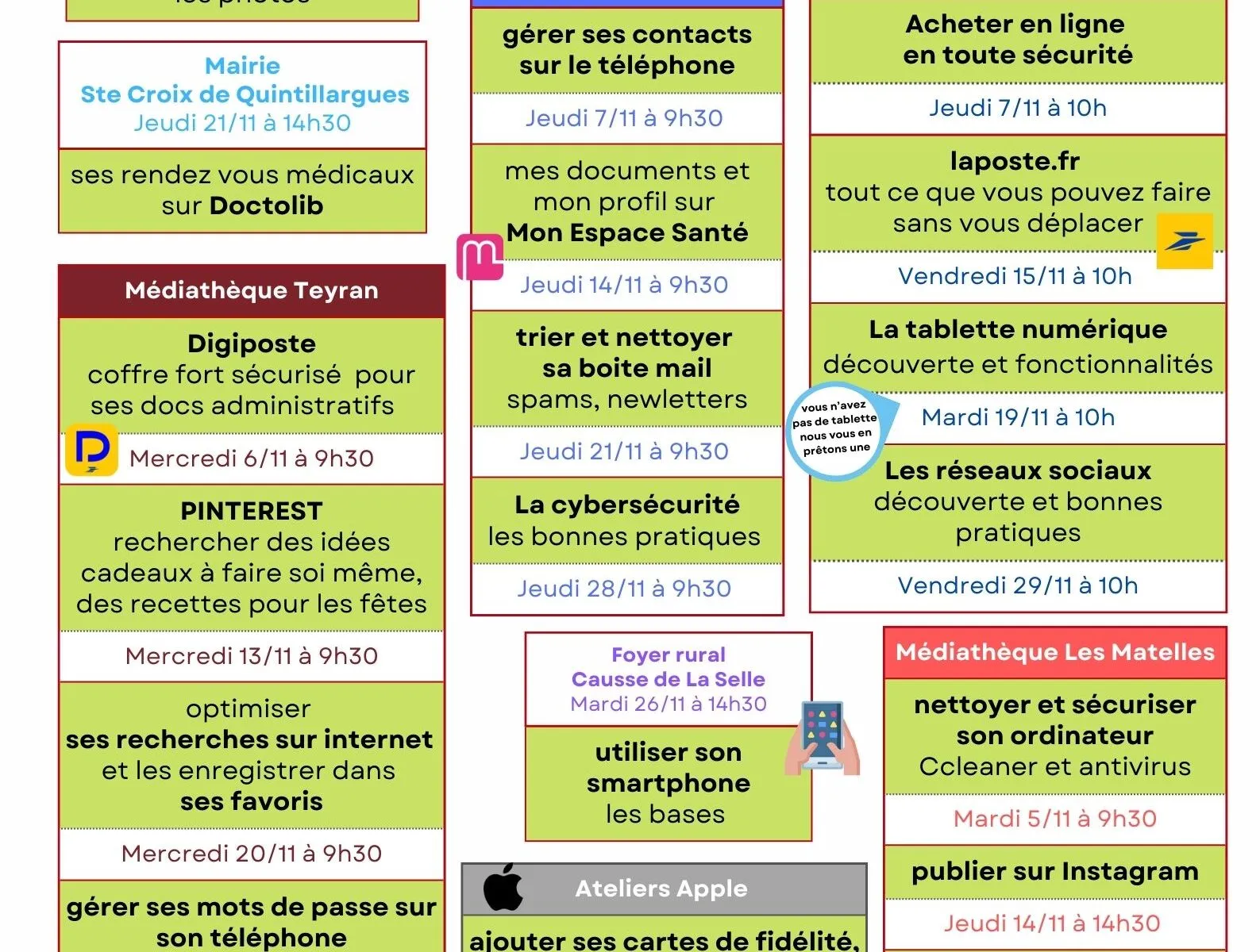 LES NUMÉRIQUES DU PIC NOVEMBRE