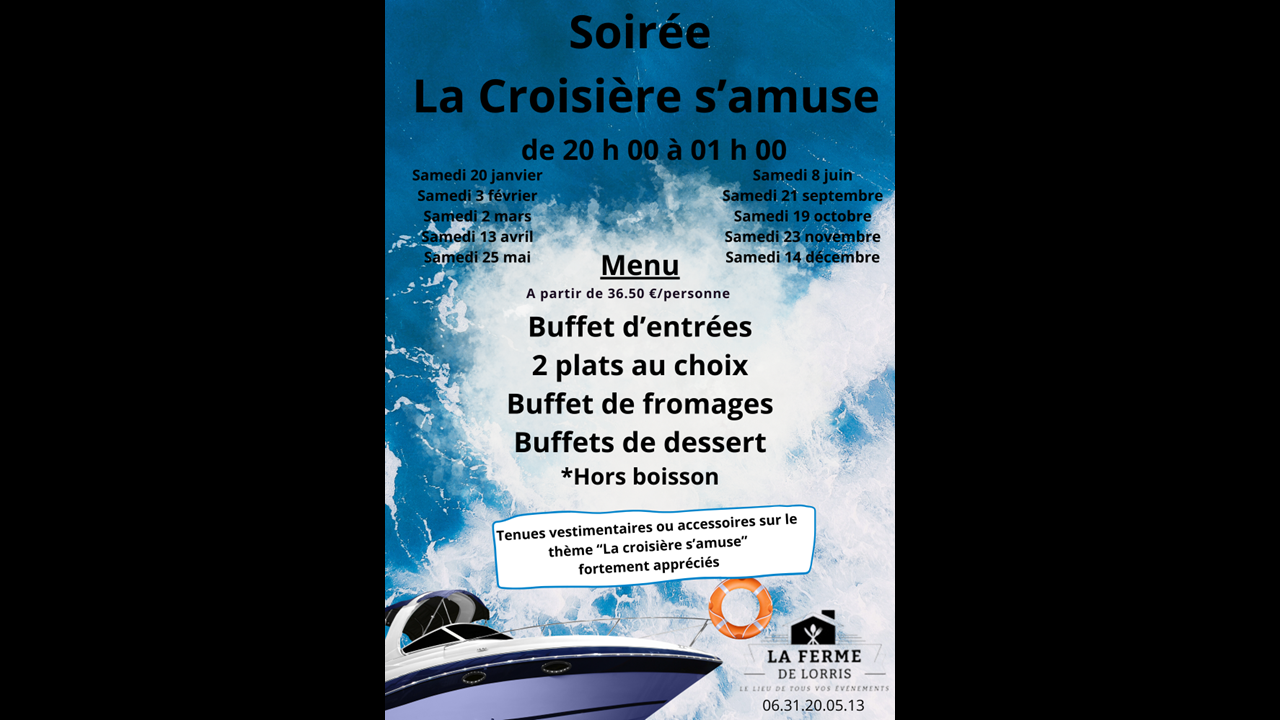 Soirée "La croisière s'amuse"