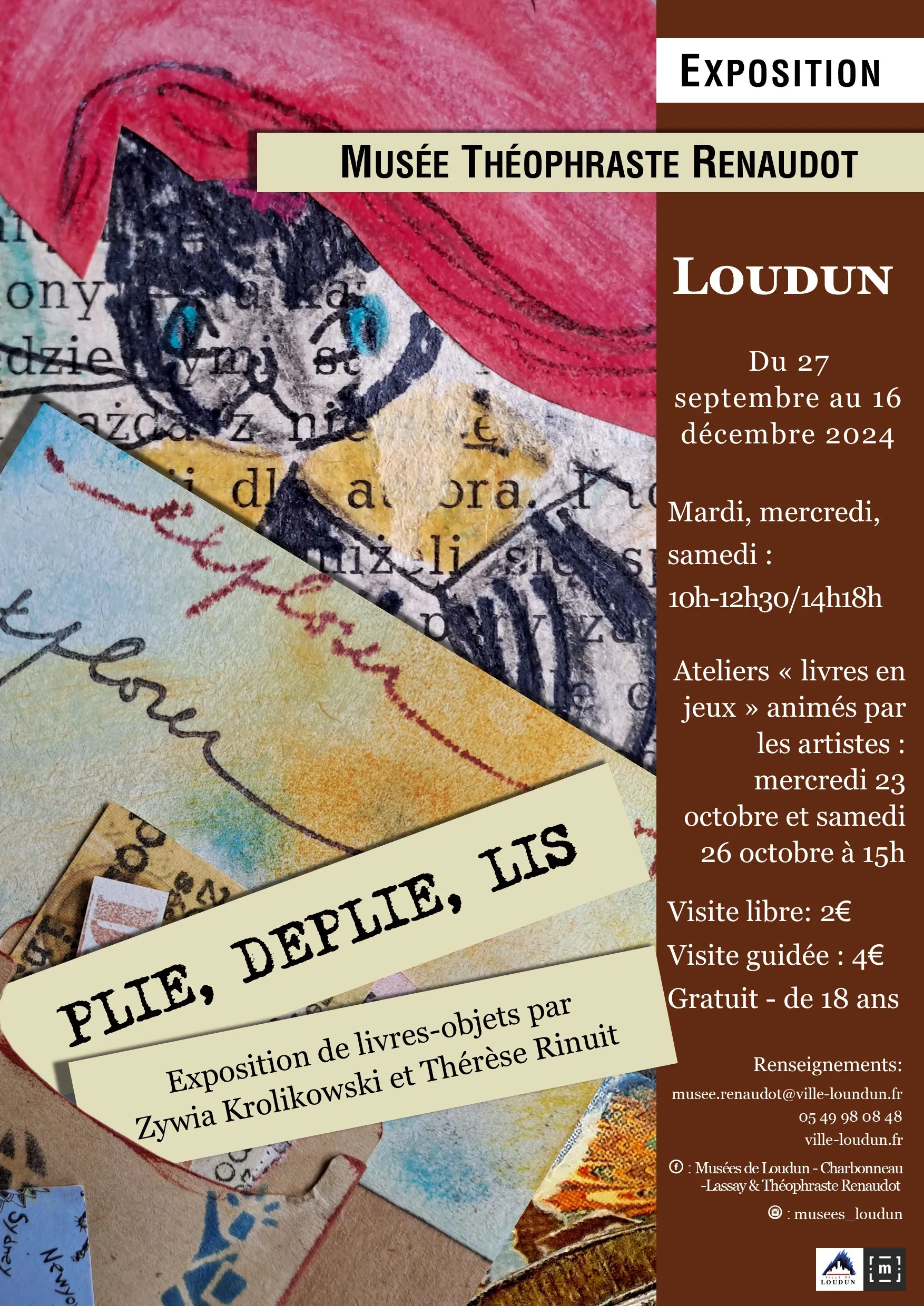 Atelier " Livres en jeux" dans le cadre de l'exposition "Plie