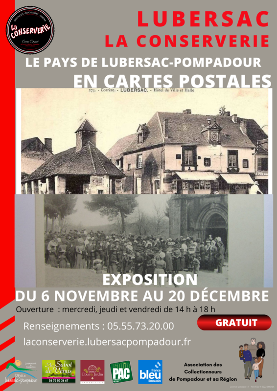 La Conserverie Exposition Le Pays de Lubersac-Pompadour en cartes postales