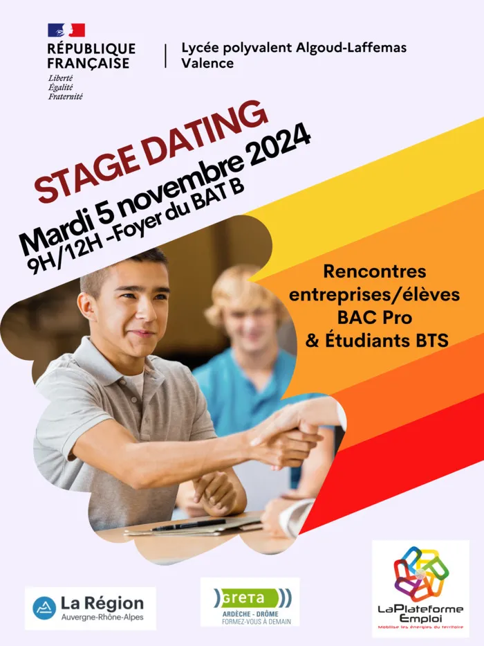 Opération Stage Dating Lycée Algoud Laffemas Valence