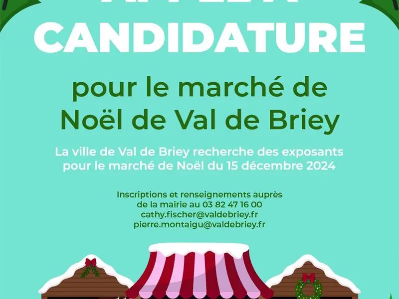 MARCHE DE NOEL APPEL A CANDIDATURE