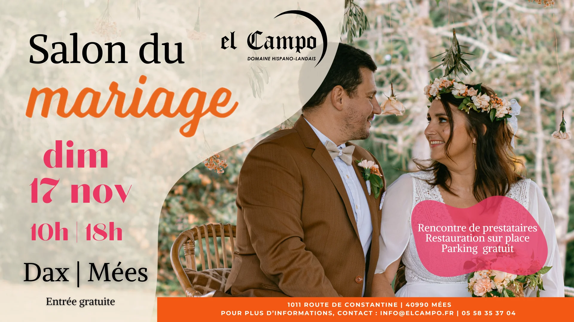 Journée portes ouvertes au domaine el Campo spécial mariage