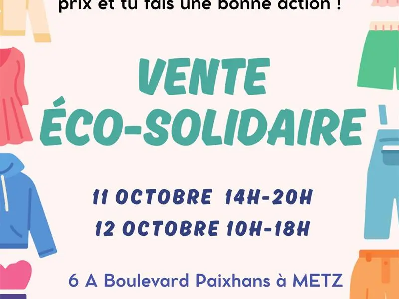 VENTE ÉCO-SOLIDAIRE