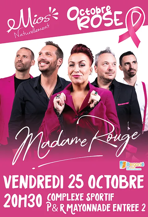 Octobre Rose concert caritatif avec Madame Rouge