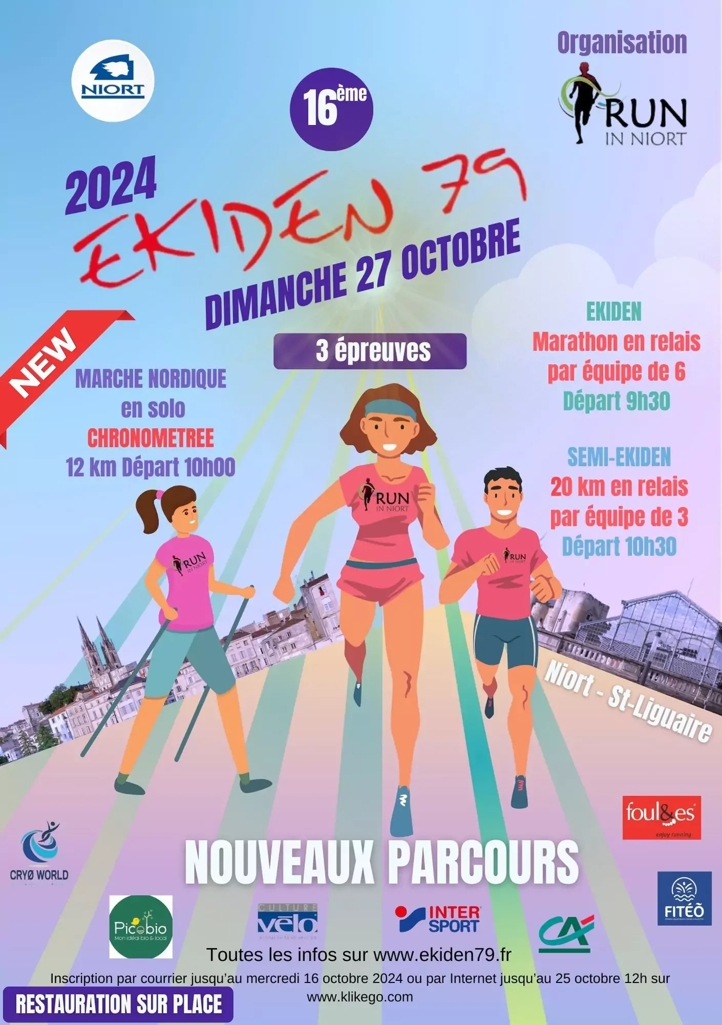 Course Ekiden 79 2024 à Niort