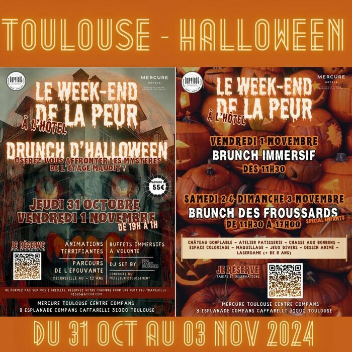 Nouveau Halloween Toulouse : Grand Week-end de la Peur Hôtel Mercure Toulouse Centre Compans Toulouse