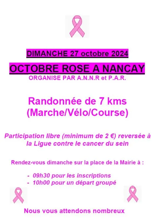 Octobre Rose à Nançay