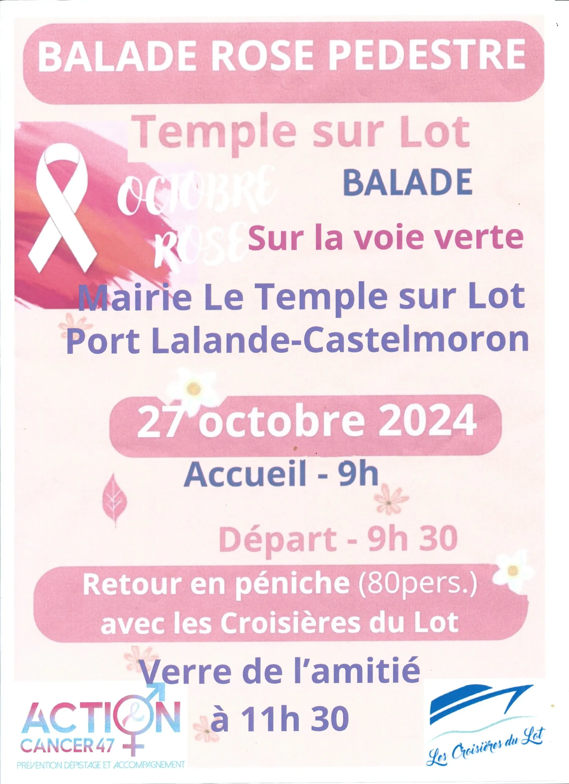 Octobre rose balade sur la voie verte