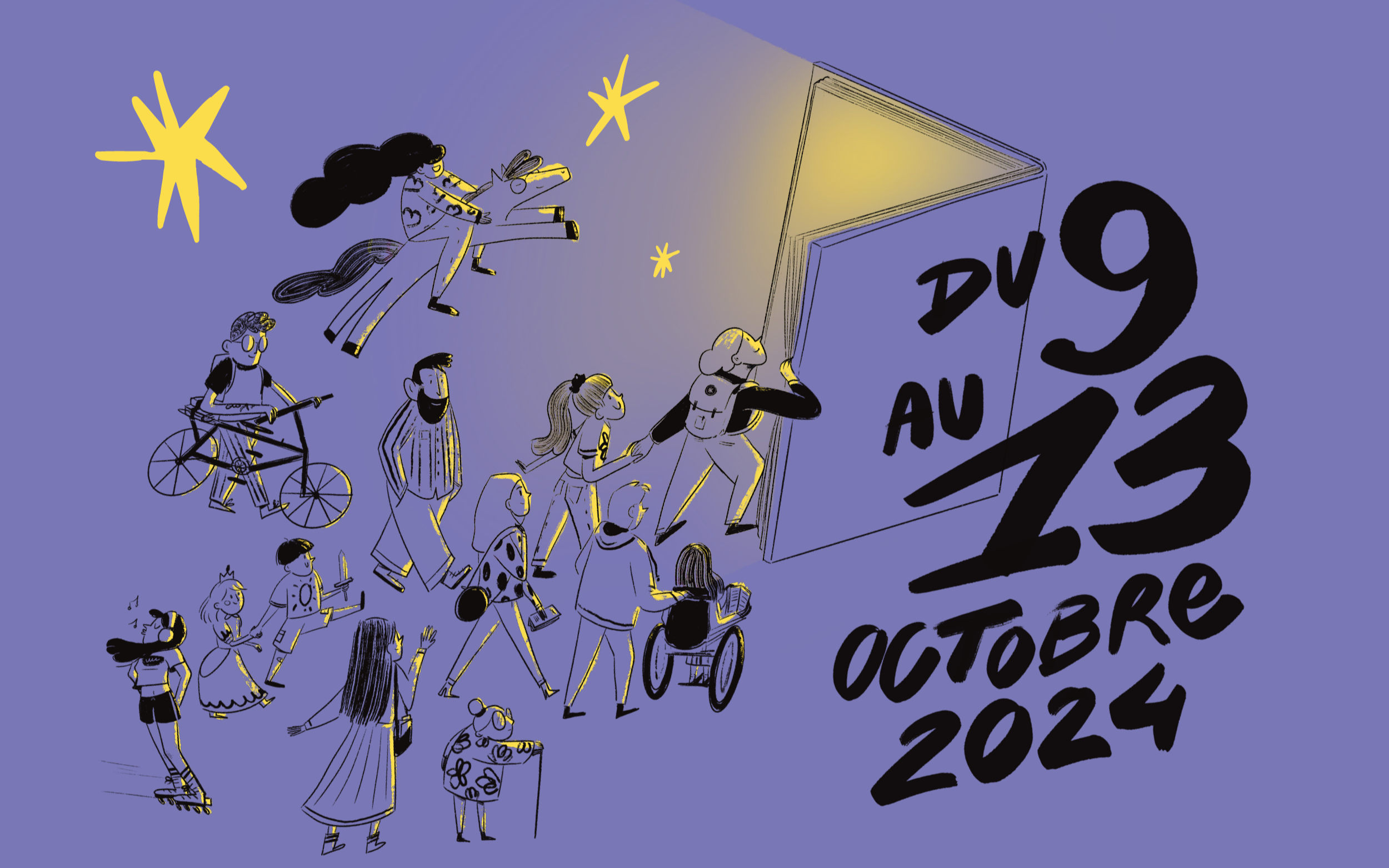 Illustration du Festival des acteurs et actrices du livre du 14e