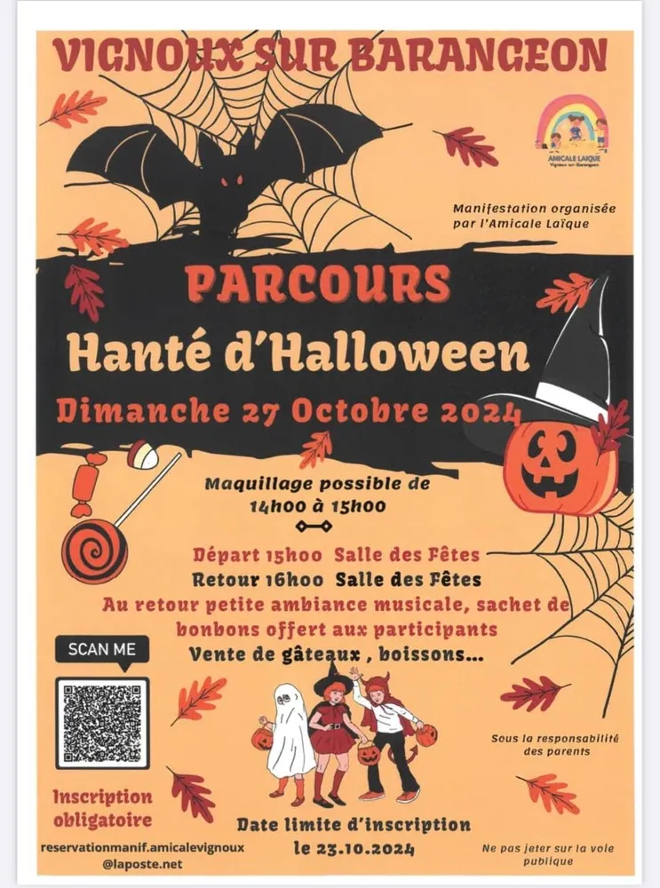 Parcours hanté d'Halloween