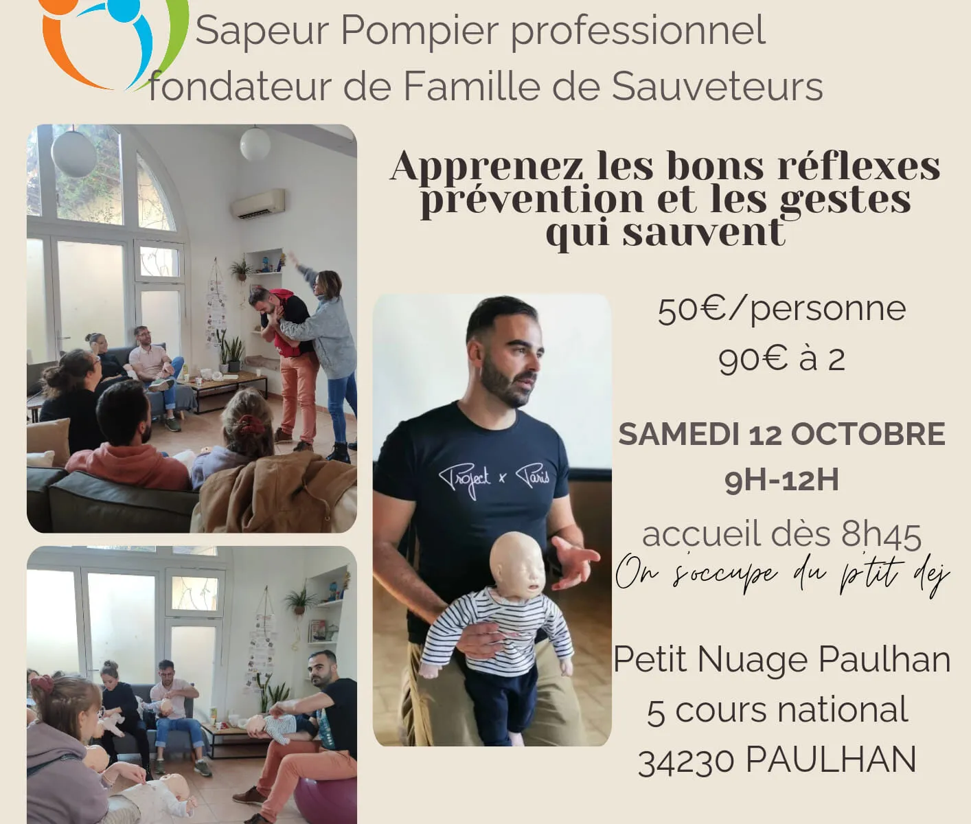 FORMATION PREMIERS SECOURS POURLES PARENTS ET LEUR FAMILLE