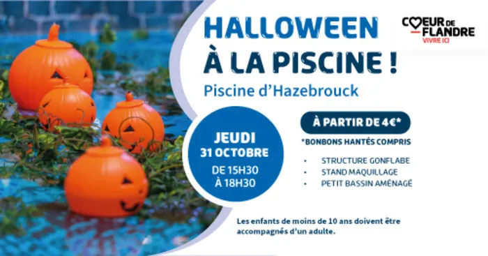 Halloween à la piscine Piscine intercommunale d'Hazebrouck Hazebrouck