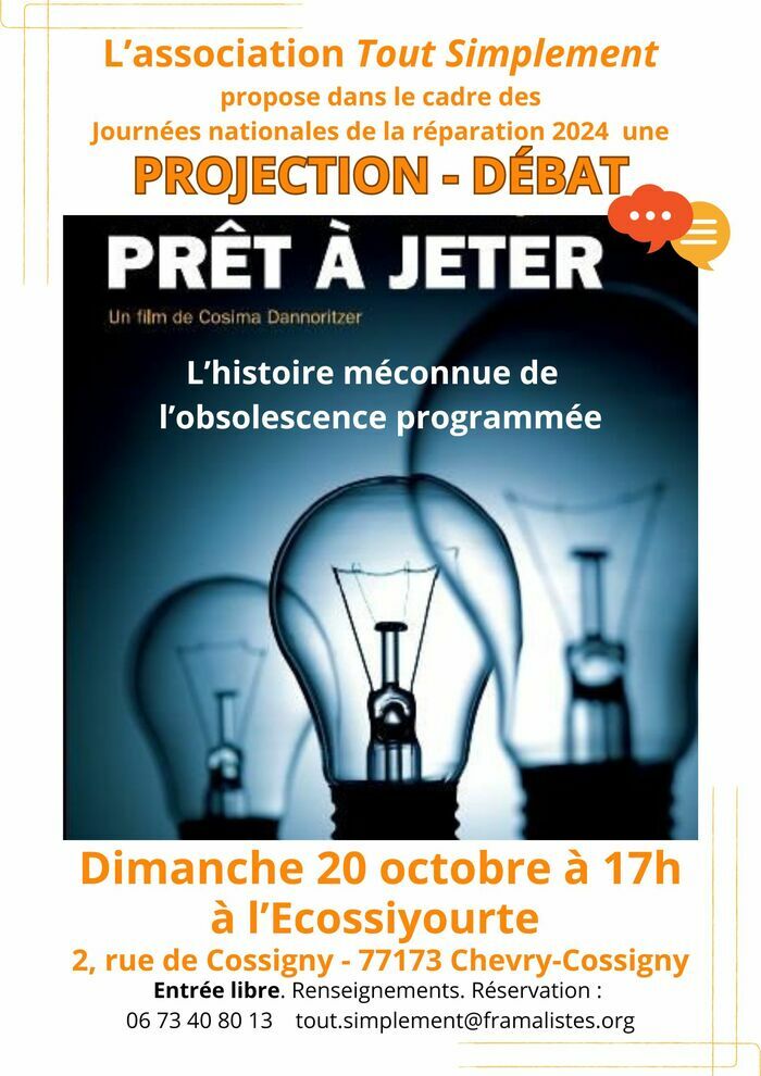 Projection / débat du film Prêt à jeter