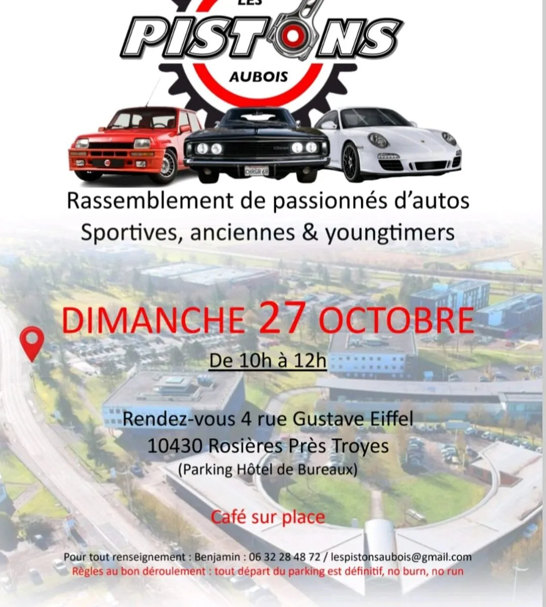 Rassemblement Auto par Les Pistons Aubois