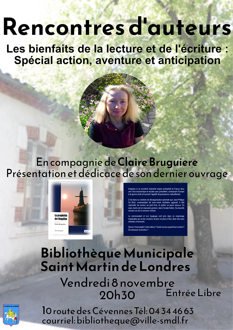 RENCONTRE AVEC L'AUTEURE CLAIRE BRUGUIÈRE