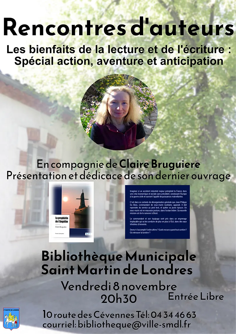 RENCONTRE AVEC L'AUTEURE CLAIRE BRUGUIÈRE