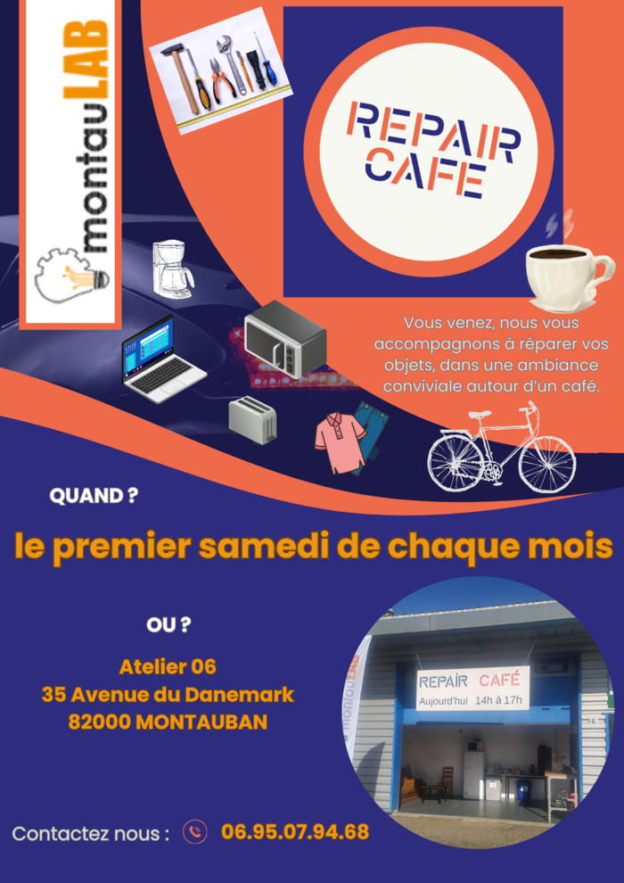 repair cafe montaulab 35 avenue du danemark 82000 montauban Montauban