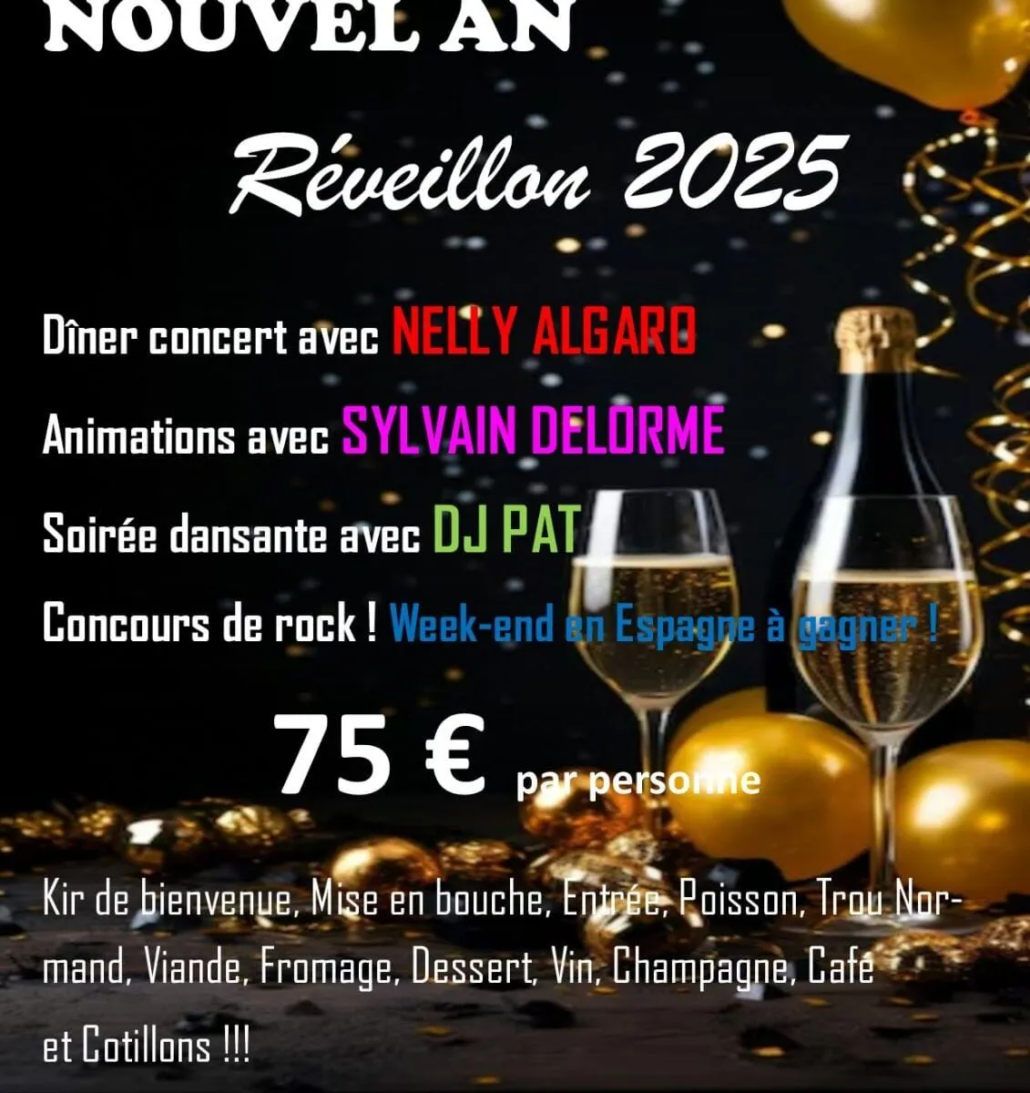 RÉVEILLON DE LA SAINT-SYLVESTRE LA GUINGUETTE DE SYLVAIN