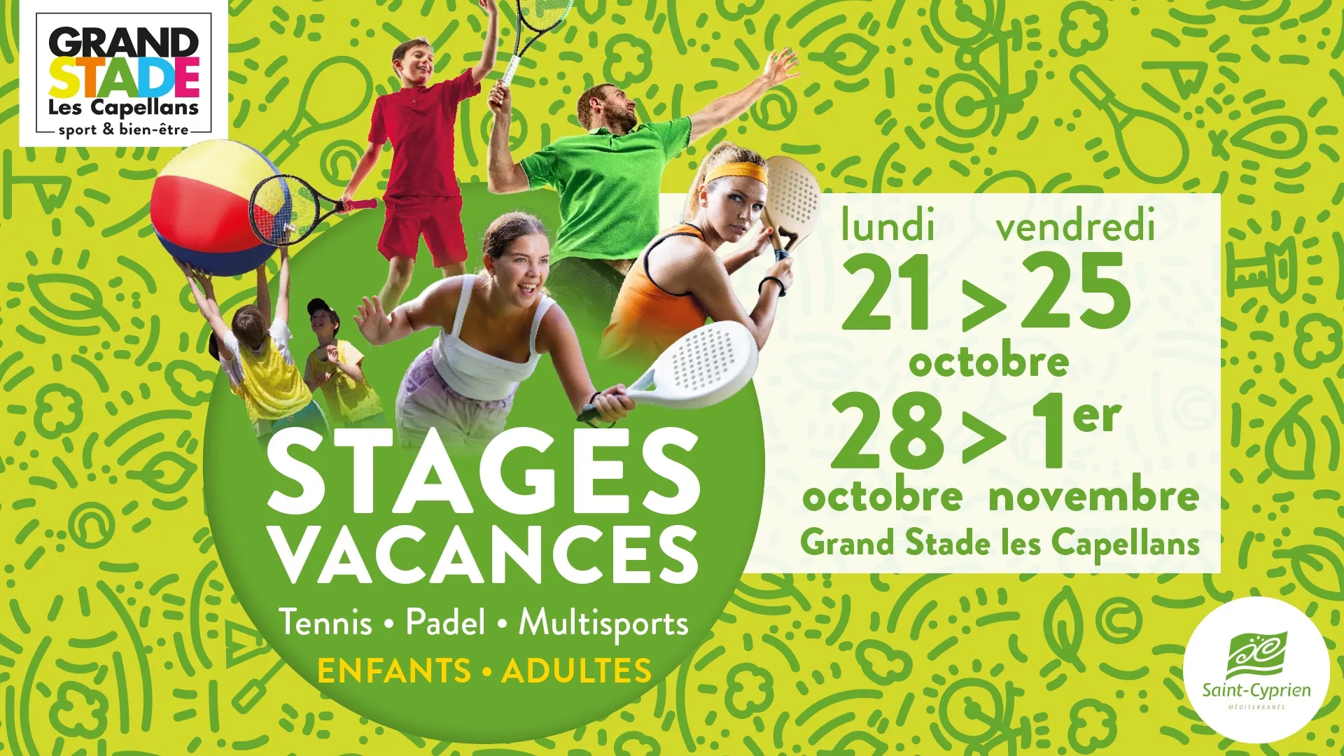 STAGES VACANCES TENNIS PADEL MULTISPORTS / ENFANTS