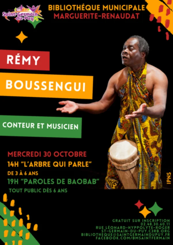 Rémy Boussengui conteur et musicien