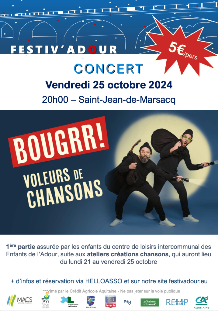 Concert Bougrr Voleurs de chansons