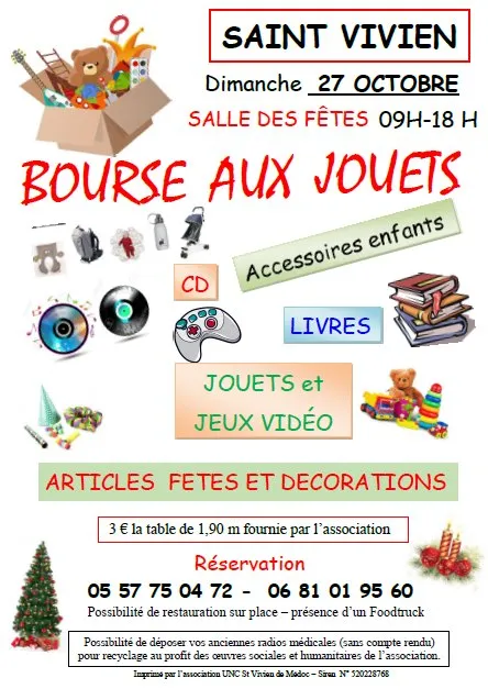 Bourse aux jouets organisé par l'UNC