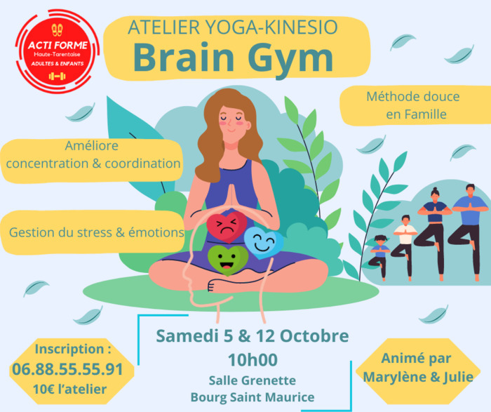 Brain Gym : atelier Yoga-Kinésiologie Salle GRENETTE - Bourg-Saint-Maurice Bourg-Saint-Maurice