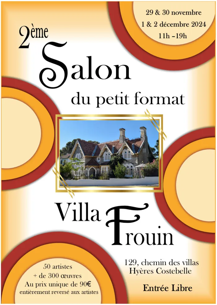 Salon du petit format de la villa Frouin Villa Frouin Hyères