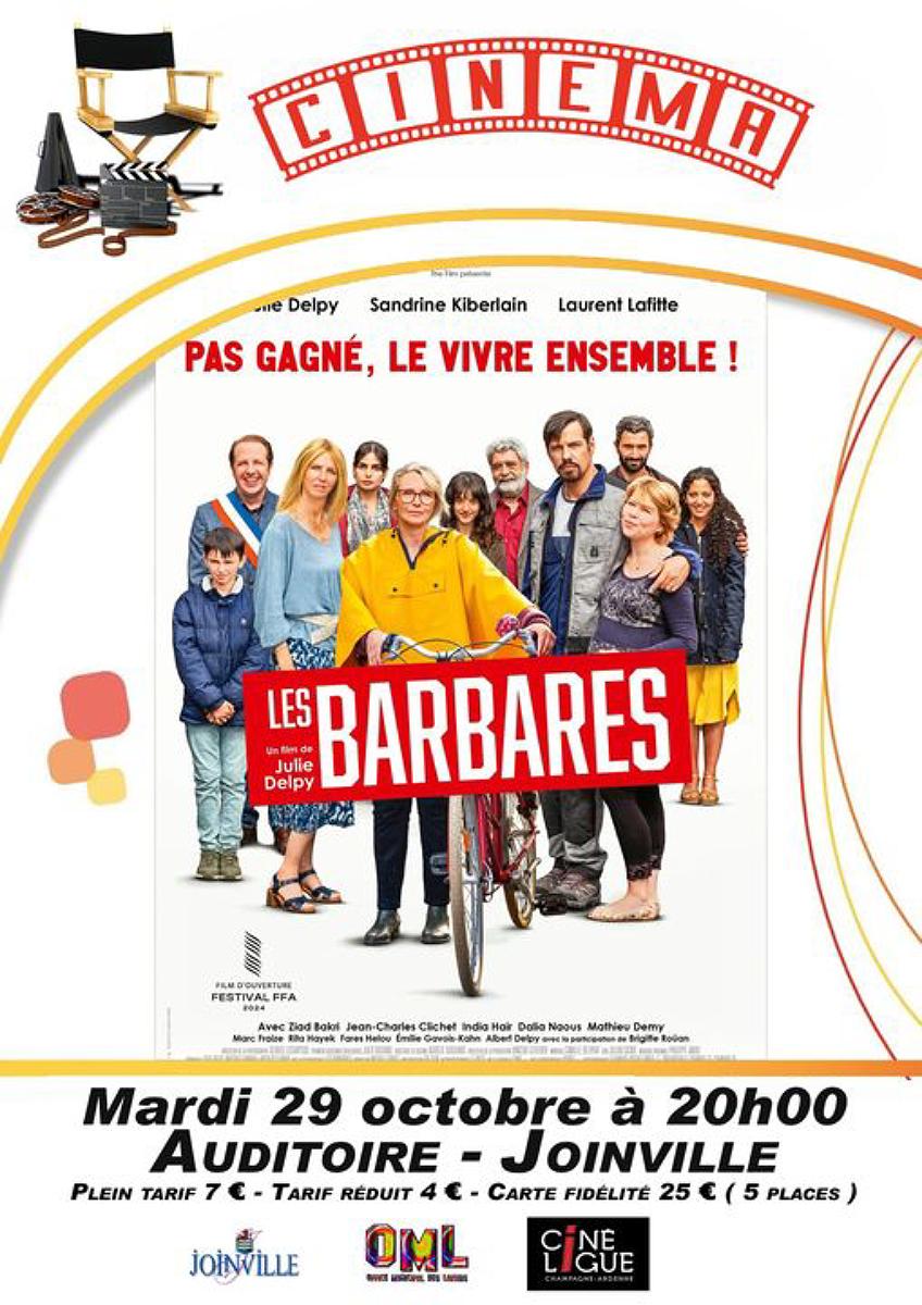 SÉANCE DE CINÉMA A L'AUDITOIRE "LES BARBARES"