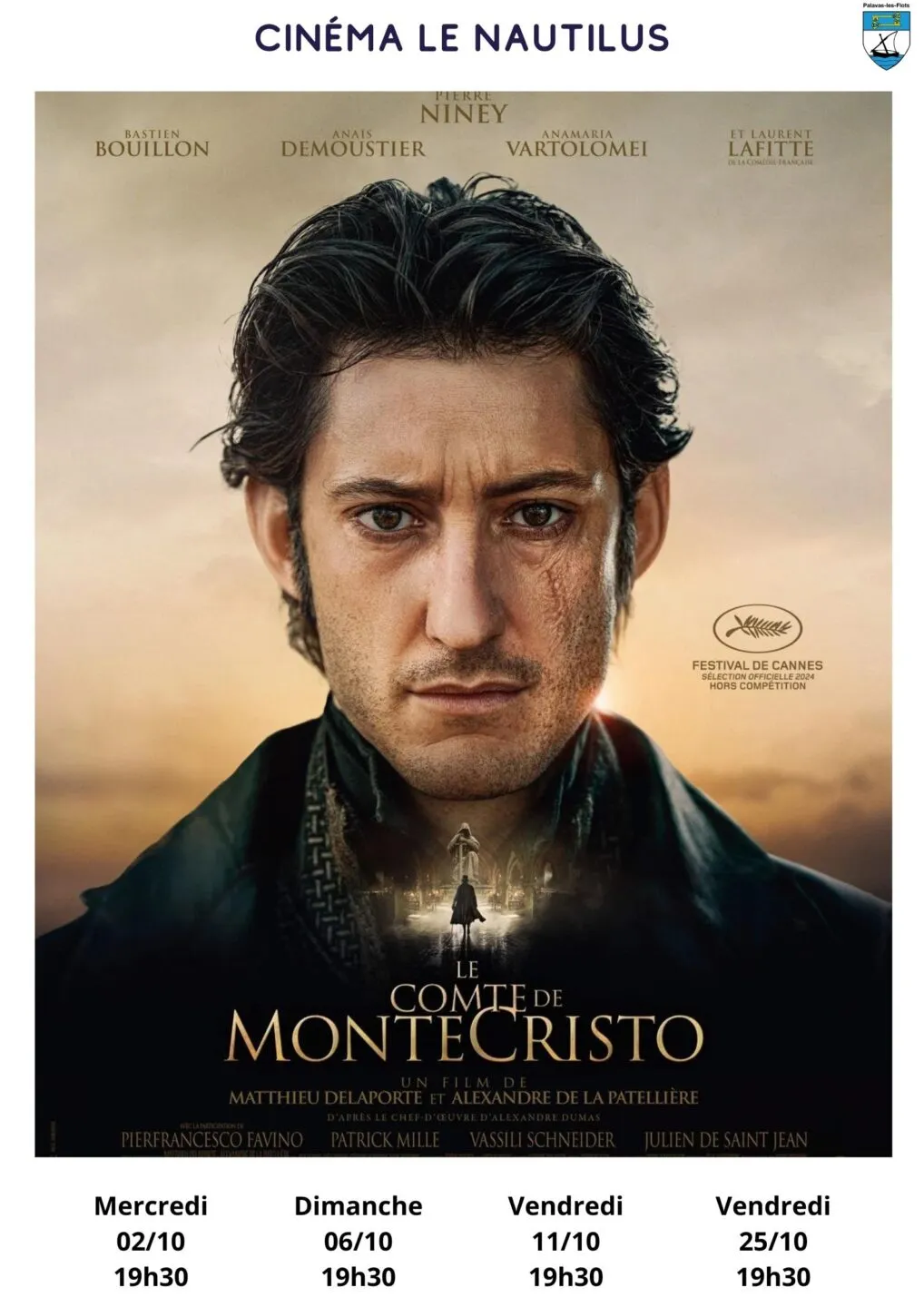 SÉANCE DE CINÉMA LE COMTE DE MONTE-CRISTO