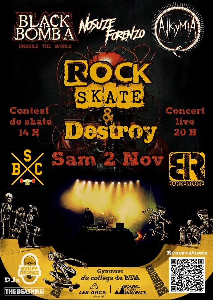 ROCK SKATE AND DESTROY 4# organisé par bande rouge skate park bourg saint maurice Bourg-Saint-Maurice