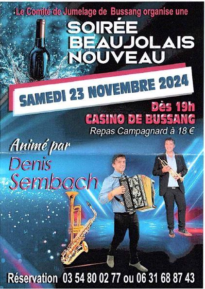 SOIRÉE "BEAUJOLAIS NOUVEAU"