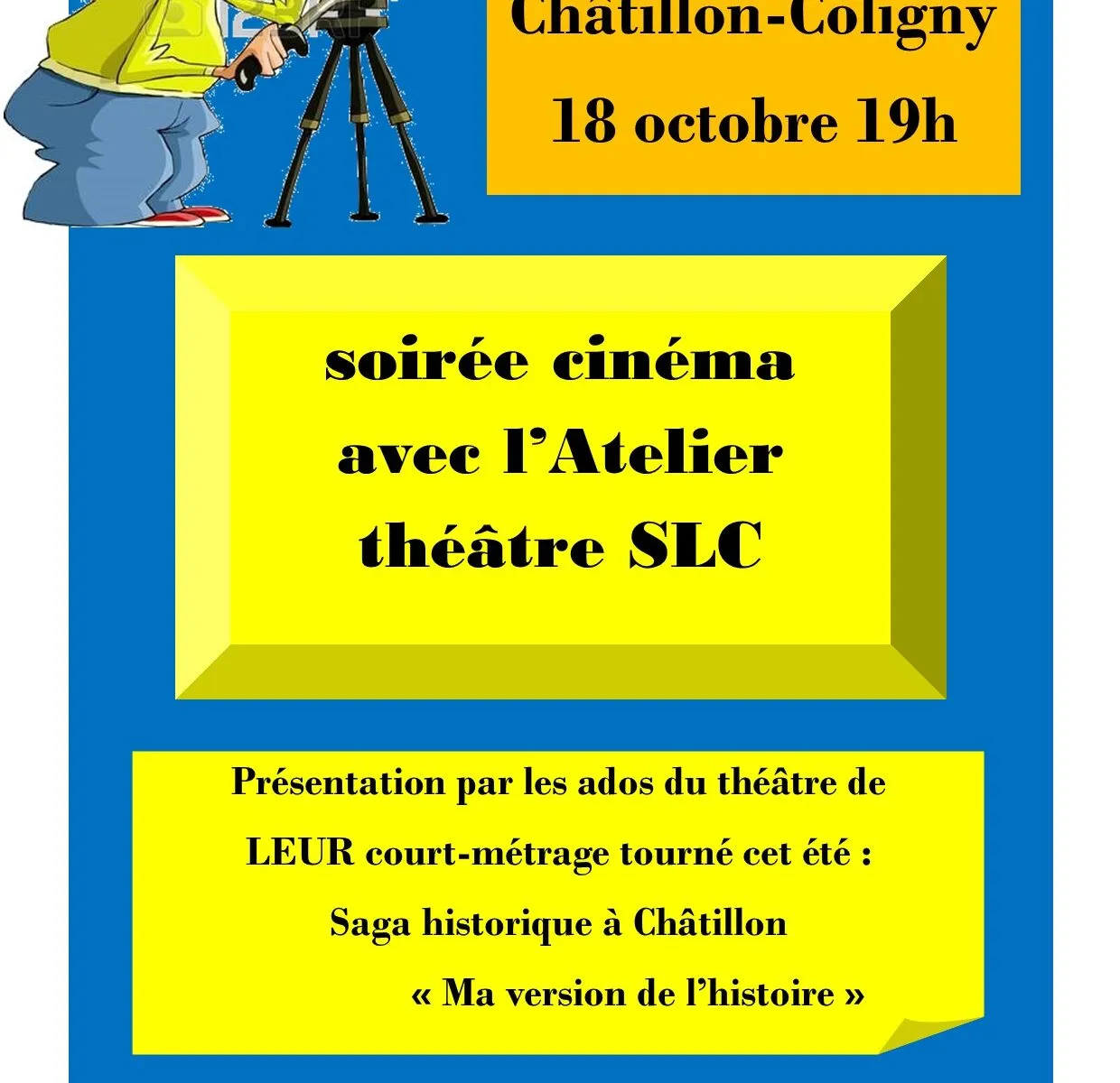 Soirée cinéma avec l'atelier Théâtre