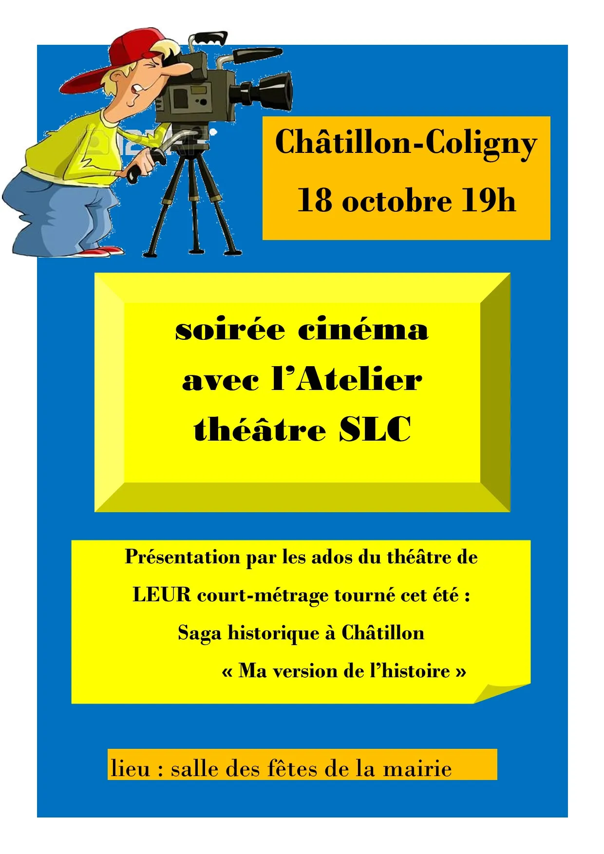 Soirée cinéma avec l'atelier Théâtre