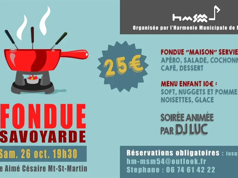 SOIRÉE FONDUE SAVOYARDE